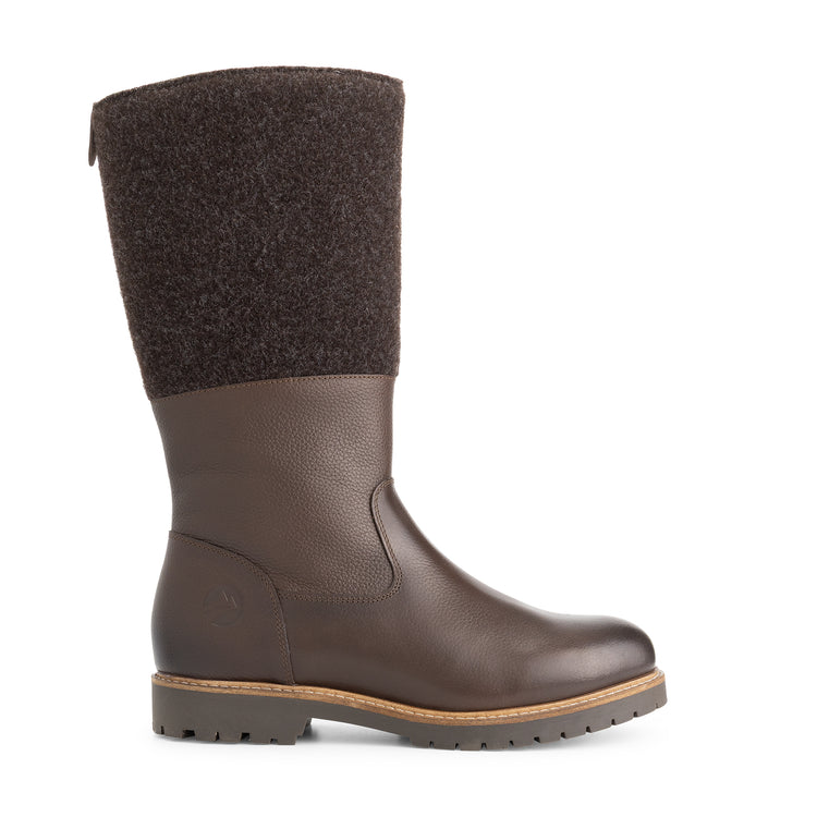 Skive Women - High boots - Wool/Felt - Dark brown R