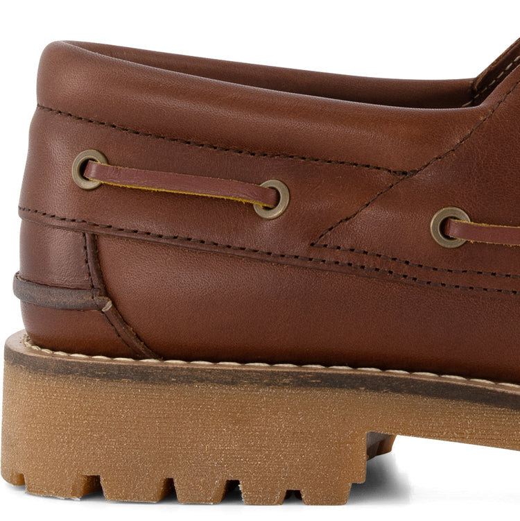 Plymouth Men - Boat shoes - Leather - Brown DFH
