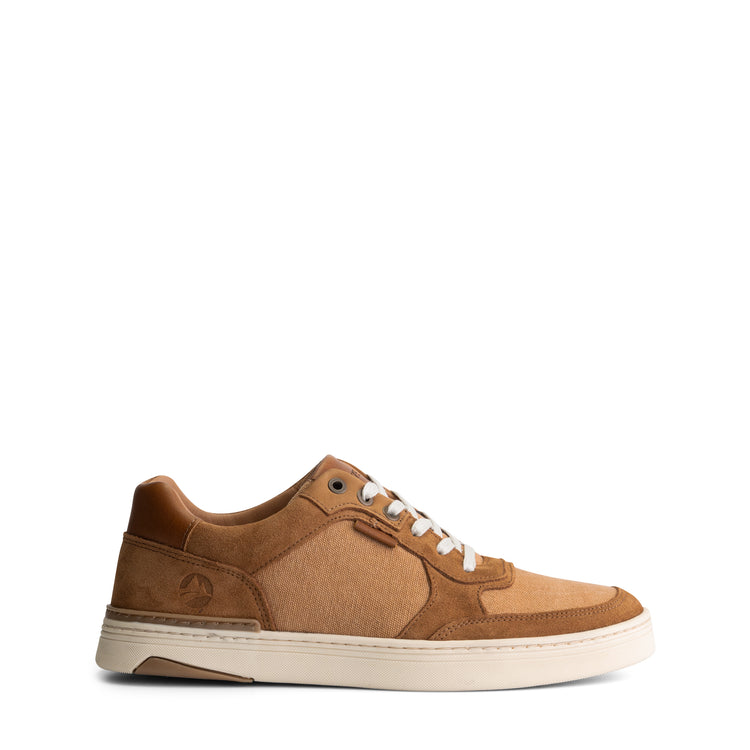 Bromley Men - Sneakers - Canvas and suede - Cognac R
