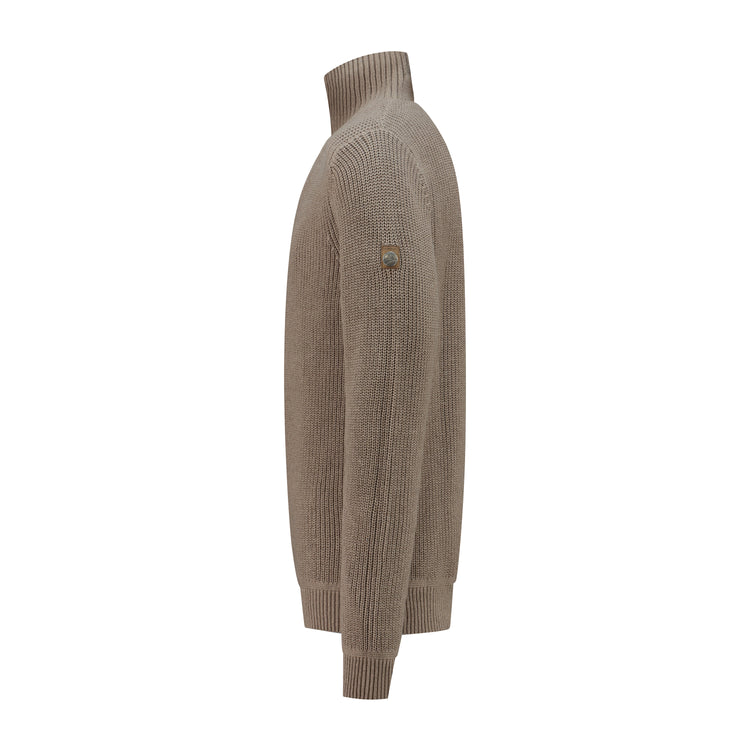 Brecon Men - Sweater - Cashmere blend - Sand L