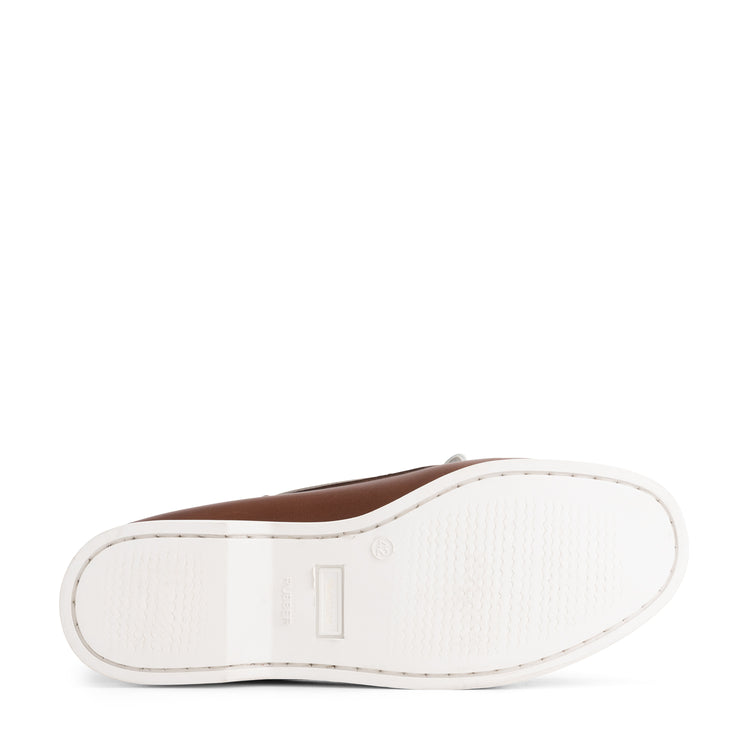 Eidfjord Men - Boat shoes - Leather - Brown UNS