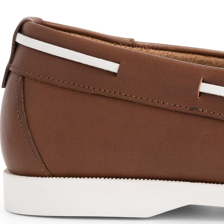 Eidfjord Men - Boat shoes - Leather - Brown DFH