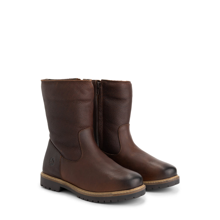 Bykland Women - Boots - Wool-lined - Dark brown FRD