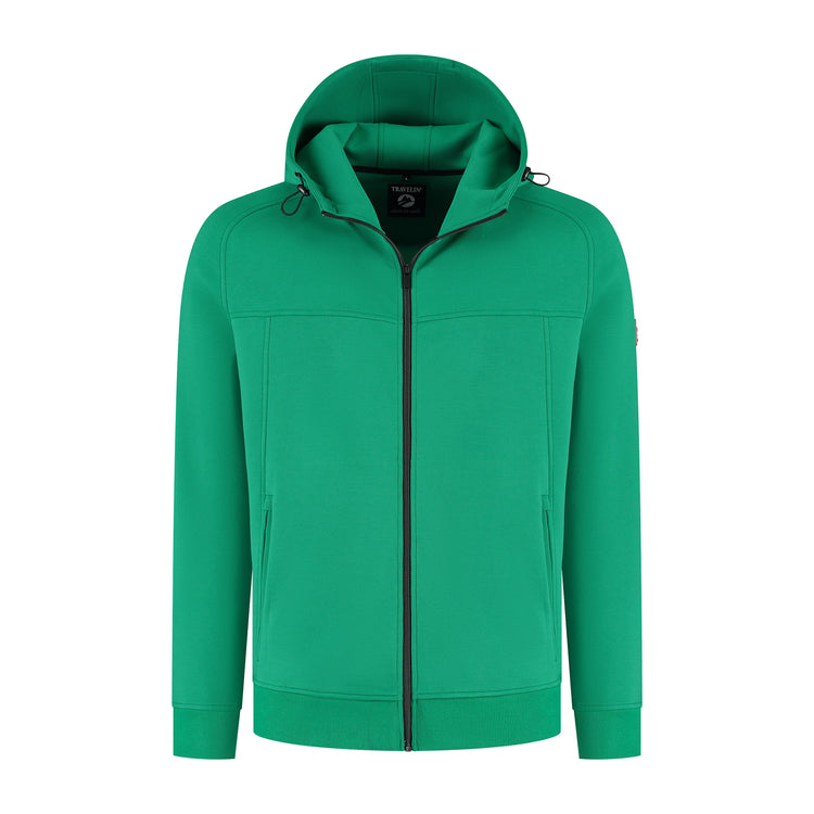 Soren Men - Outdoor cardigan - Sweater - Dark green F