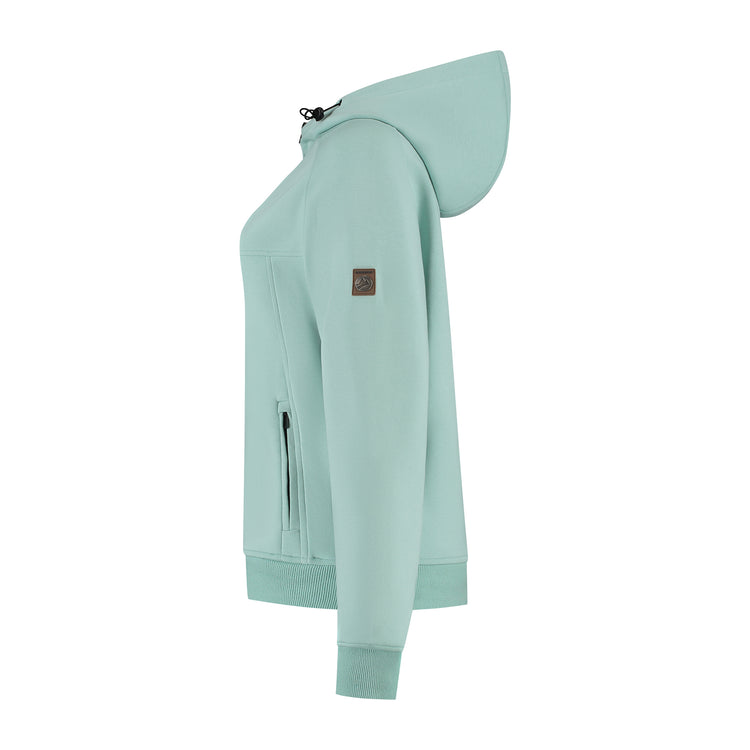 Sanna Women - Outdoor cardigan - Sweater - Green L