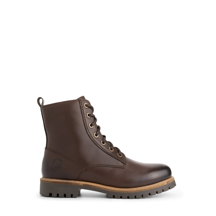 Kvaloya Men - Lace-up boots - Leather - Dark brown R