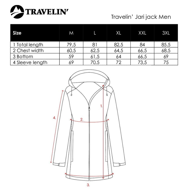 Jari - Waterproof jacket - Men - Navy SC