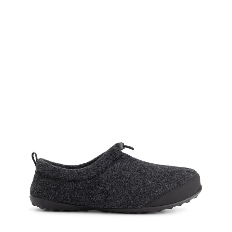 Back2Home Men - House slippers - Wool - Dark grey R