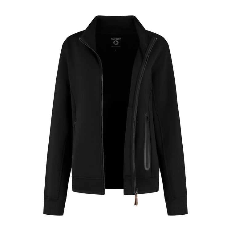 Olia Women - Outdoor Cardigan - Sweat - Black CVO