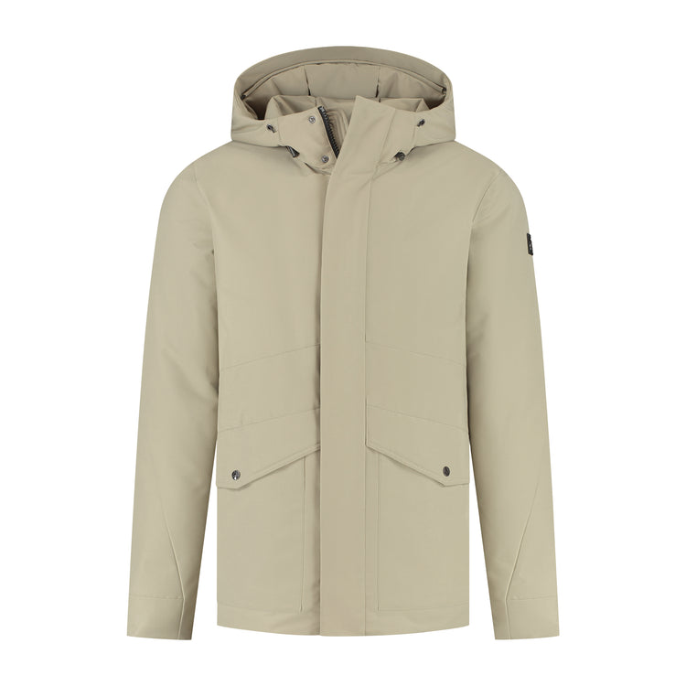 Sune Men - Hardshell Winter Jacket - Waterproof - Light Brown F