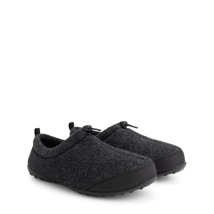 Back2Home Men - House slippers - Wool - Dark grey FRD