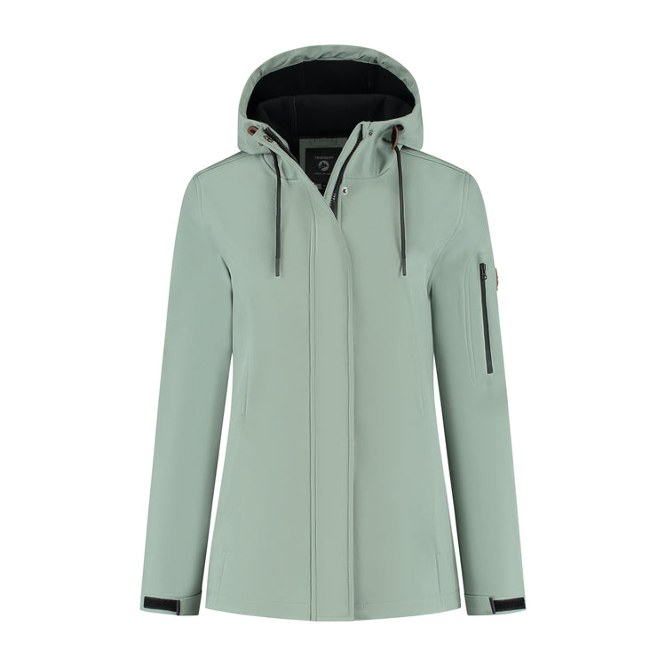 Malika Women - Softshell jacket - Waterproof - Green F