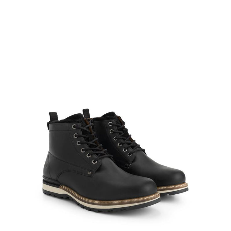Mosbjerg Men - Lace-up boots - Wool-lined - Black FRD