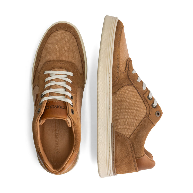 Bromley Men - Sneakers - Canvas and suede - Cognac UPD