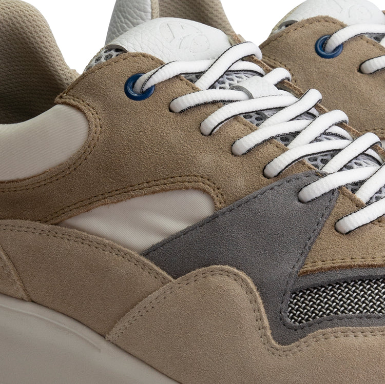 Ledbury Men - Sneakers - Leather and canvas - Sand DFW