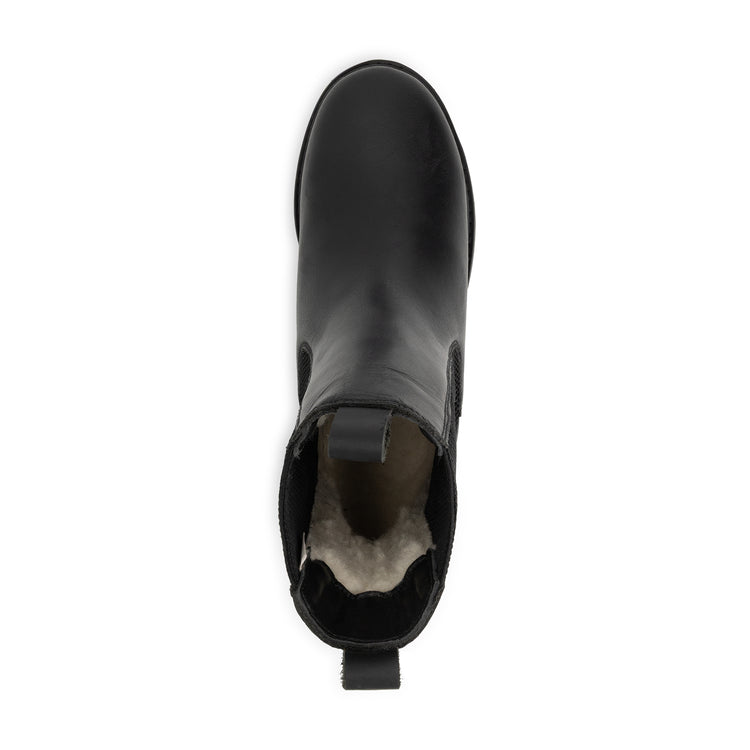 Herning Women - Chelsea boots - Wool-lined - Black UPS