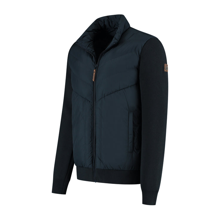 Damian Men - Outdoor cardigan - Padded - Navy FL