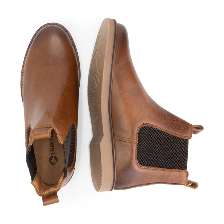 Charente Women - Ankle Booties - Leather - Cognac UPD