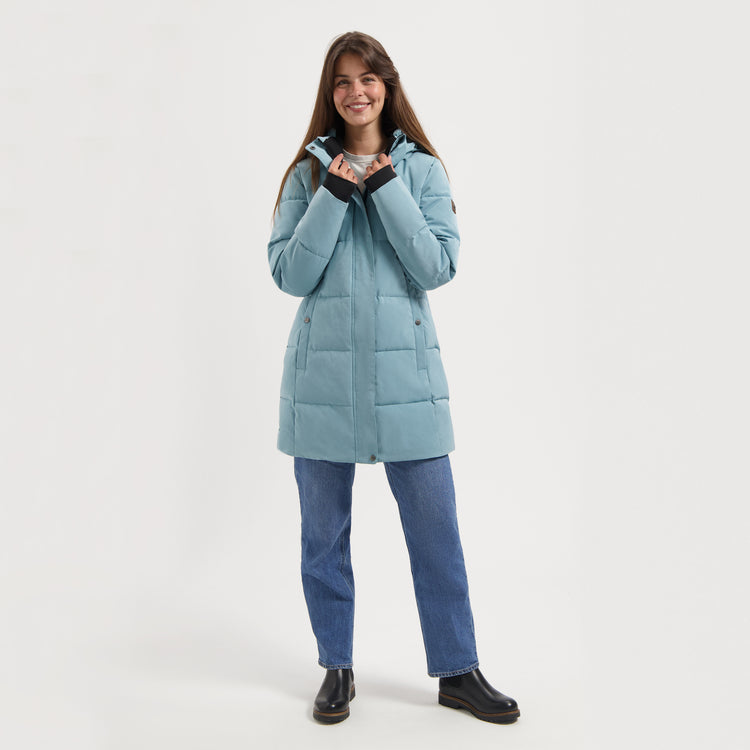 Rissne Women - Puffer jacket - Water-resistant - Light blue MV