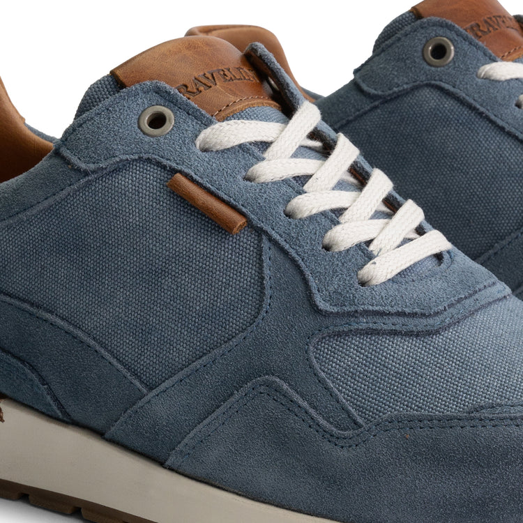 Newberry Men - Sneakers - Canvas and suede - Blue DFW