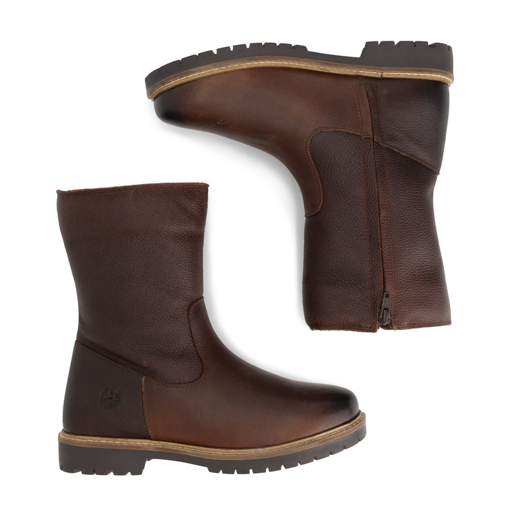 Bykland Women - Boots - Wool-lined - Dark brown UPD