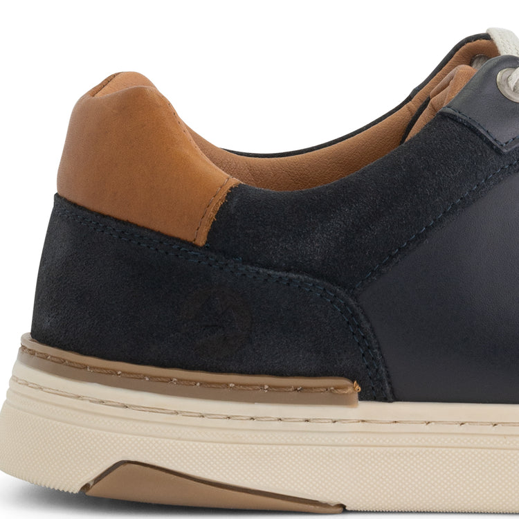 Burnham - Leather sneaker - Men - Navy DFH