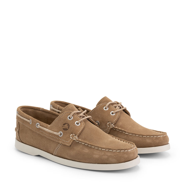 Penzance Men - Boat shoes - Suede - Light brown FRD