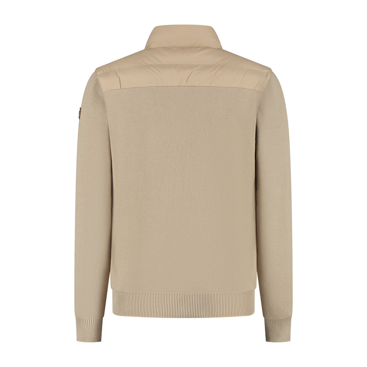 Damian Men - Outdoor cardigan - Padded - Sand B