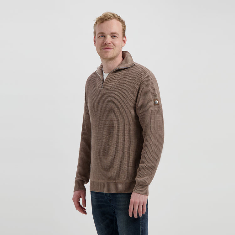 Brecon Men - Sweater - Cashmere blend - Sand MV