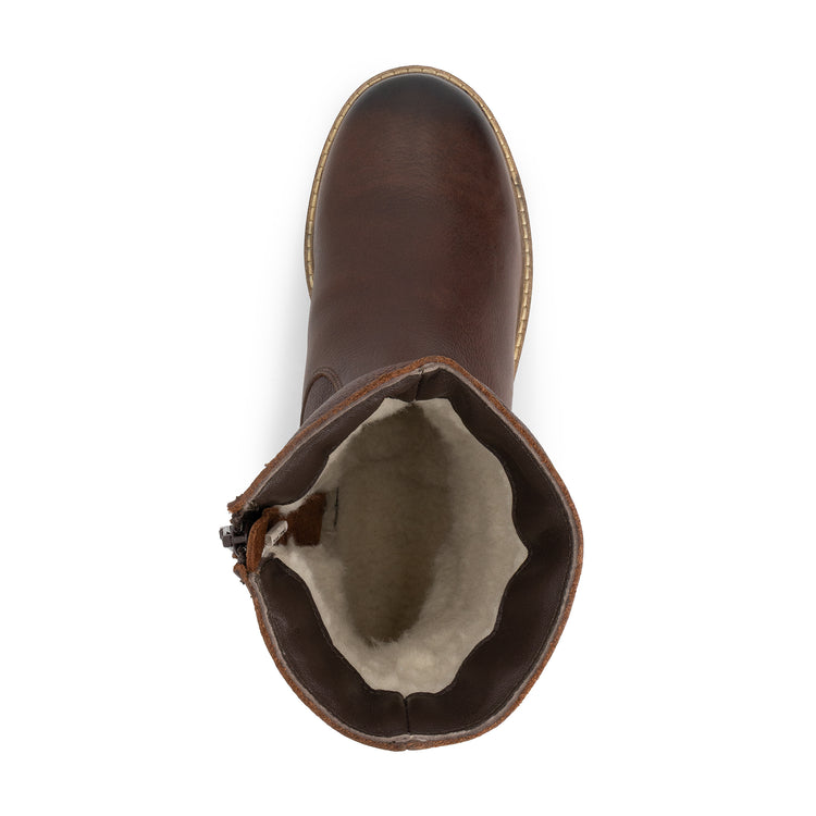 Bykland Women - Boots - Wool-lined - Dark brown UPS