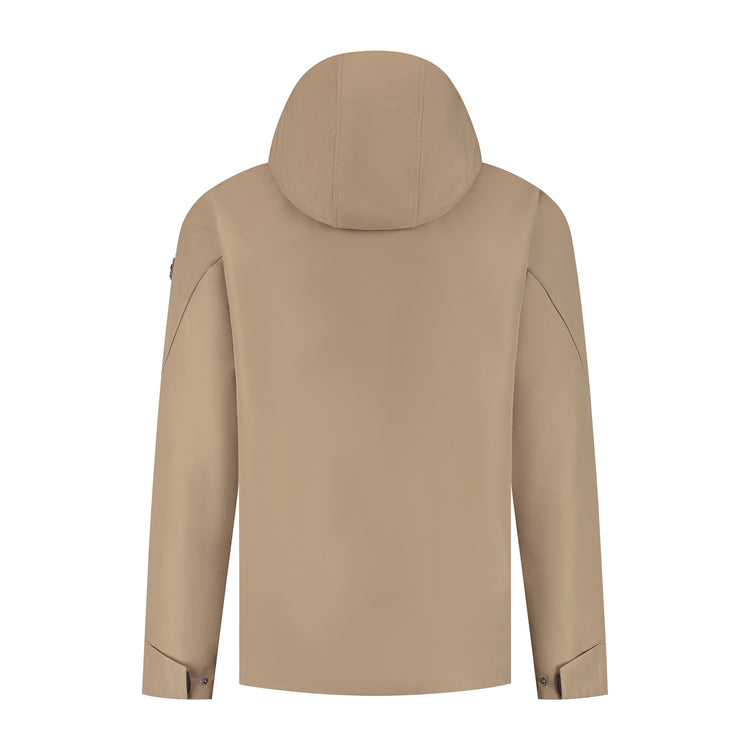 Lefi Men - Hardshell jacket - Waterproof - Light brown B