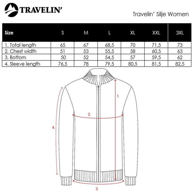 Silje Women - Outdoor cardigan - Sweater - Off-white SC