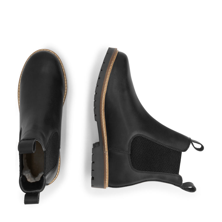 Ringsaker Women - Chelsea boots - Wool-lined - Black UPD