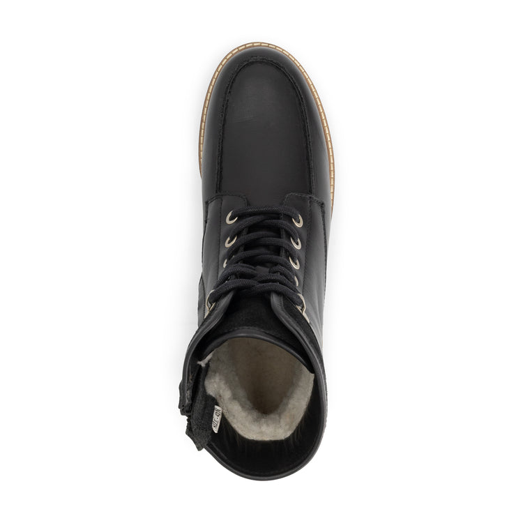 Langstrand Men - Lace-up boots - Wool-lined - Black UPS