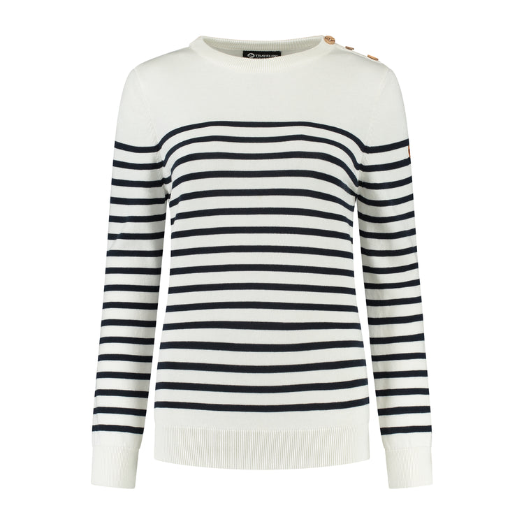 Vattern Women - Knitted sweater - White F