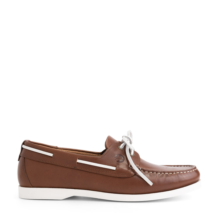 Eidfjord Men - Boat shoes - Leather - Brown R