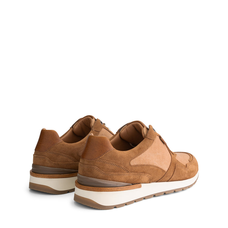 Newberry Men - Sneakers - Canvas and suede - Cognac BD