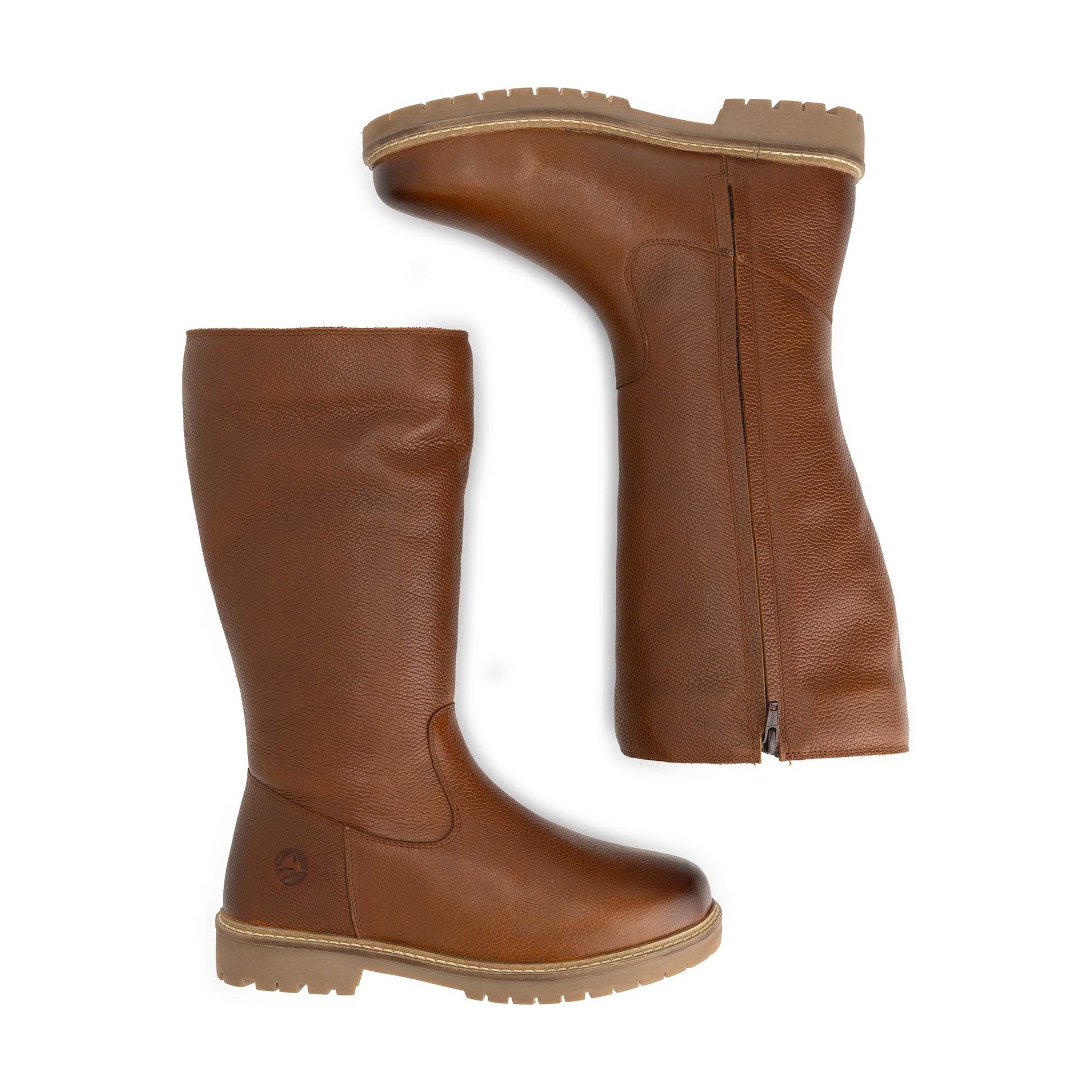 Forde Women - High boots - Wool-lined - Cognac UPD