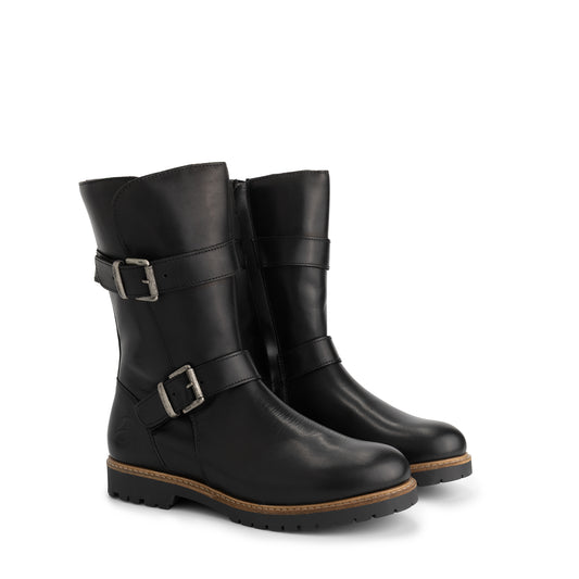 Sogne Women - Biker boots - Wool-lined - Black FRD