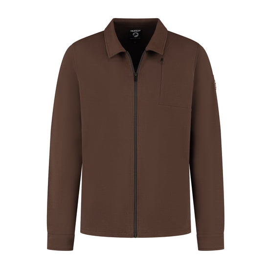 Niko Men - Outdoor overshirt - Brown F