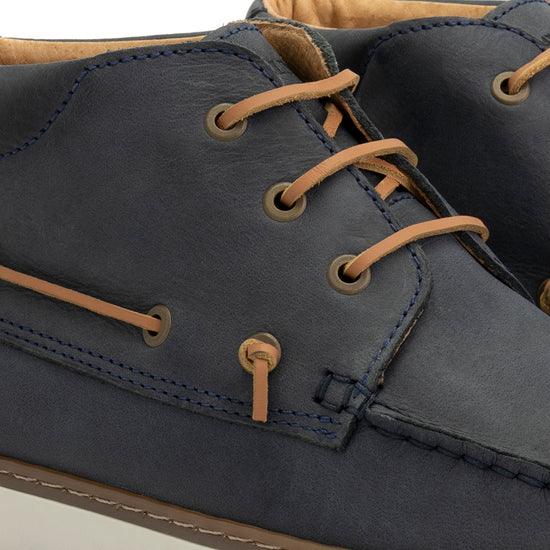 Helford Men - Mid lace-up shoes - Leather - Navy DFW