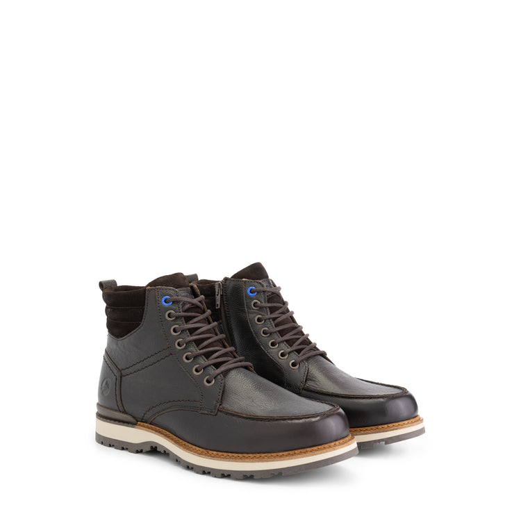 Levring Men - Lace-up boots - Wool-lined - Brown FRD