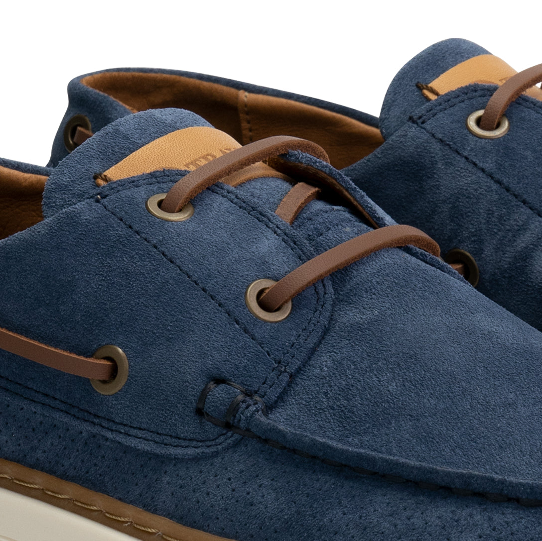 Shipton Men - Lace-up shoes - Suede - Blue DFW