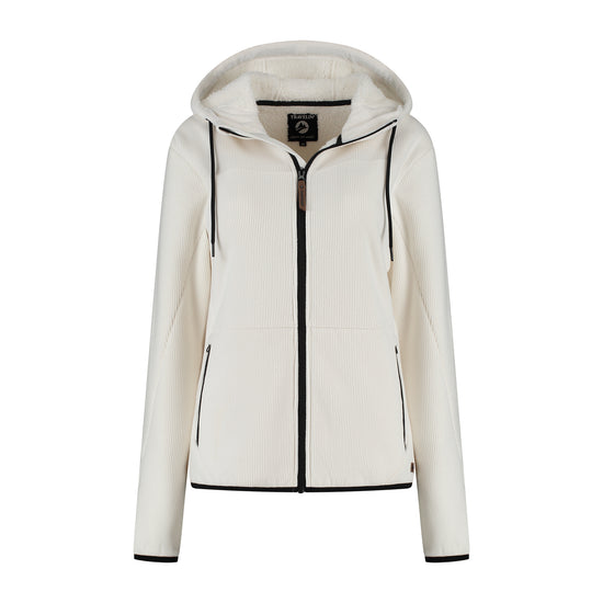Kirsten Women - Hooded Cardigan - Fleece - Off white F