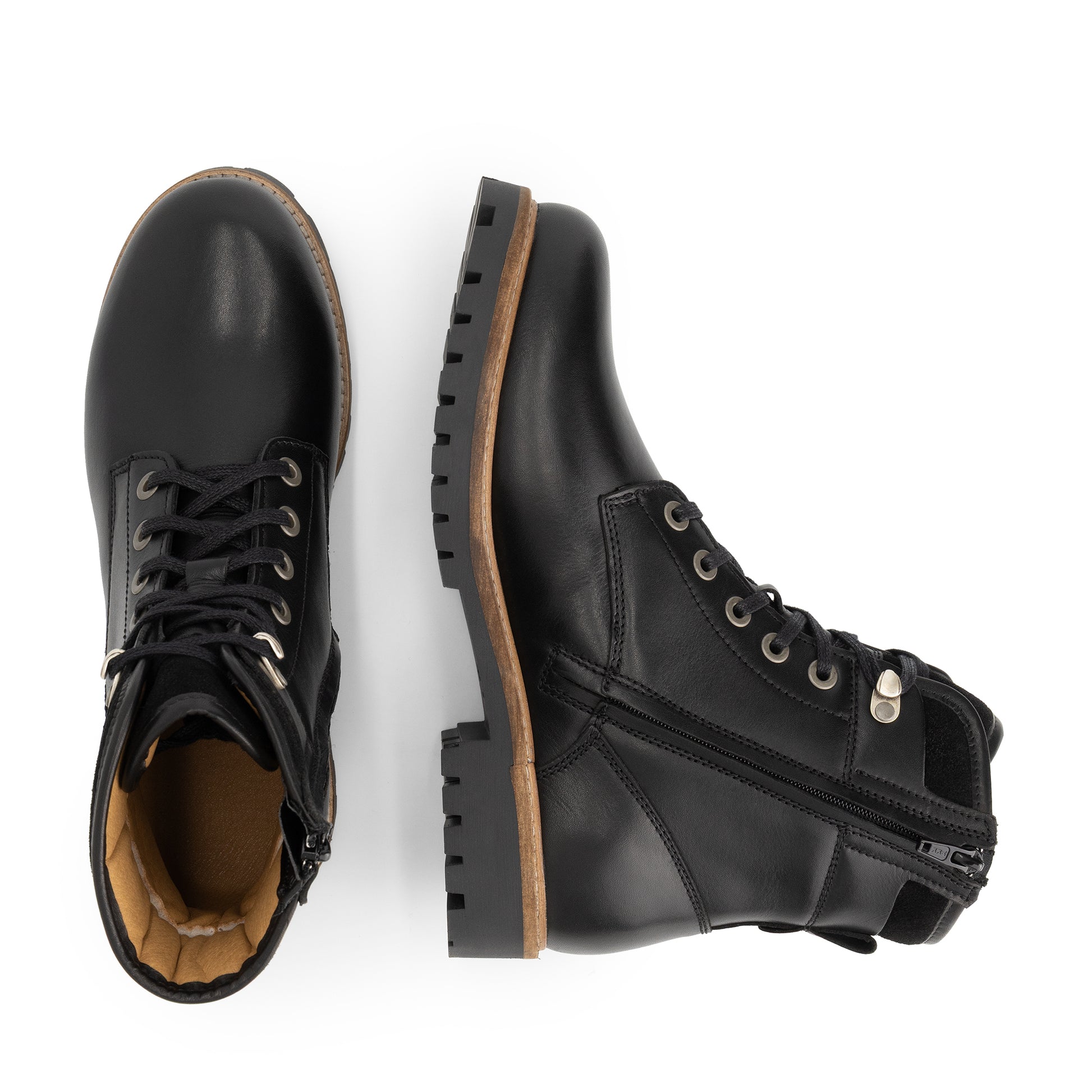 Karhamn Men - Lace-up boots - Leather - Black UPD