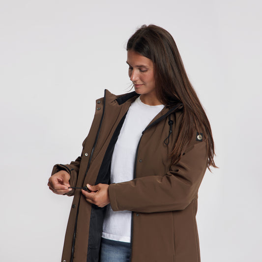 Elinor Women - Softshell Jacket - Waterproof - Dark Brown MV2