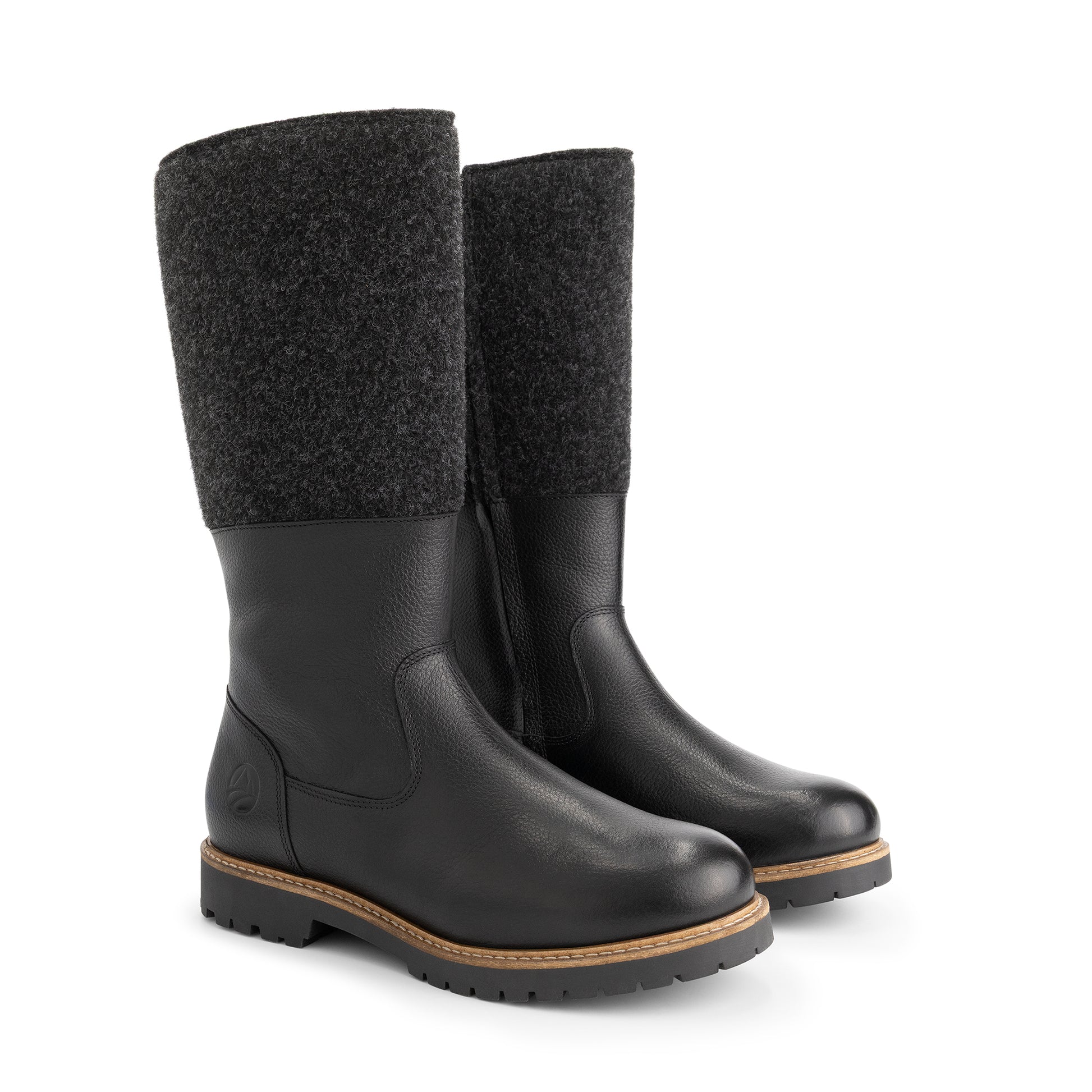 Skive Women - High boots - Wool/Felt - Black FRD
