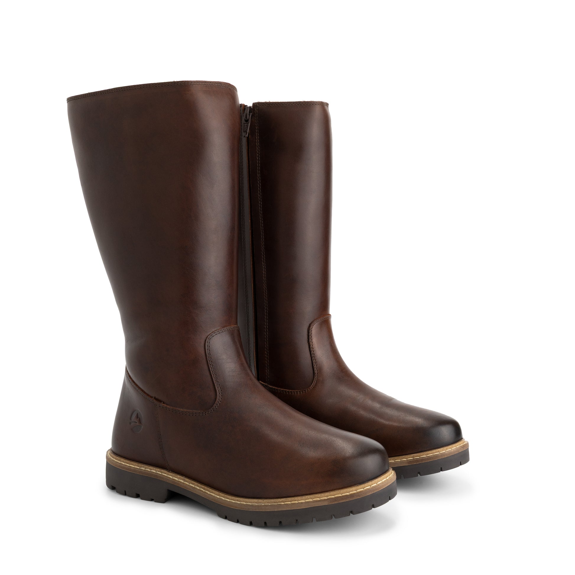 Vinstra Women - High boots - Wool-lined - Dark brown FRD