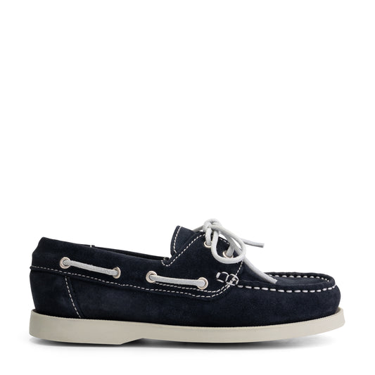 Foss Kids - Boat shoes - Suede - Navy R