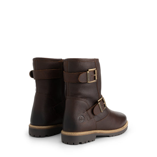Trustrup Women - Biker boots - Wool-lined - Dark brown BD